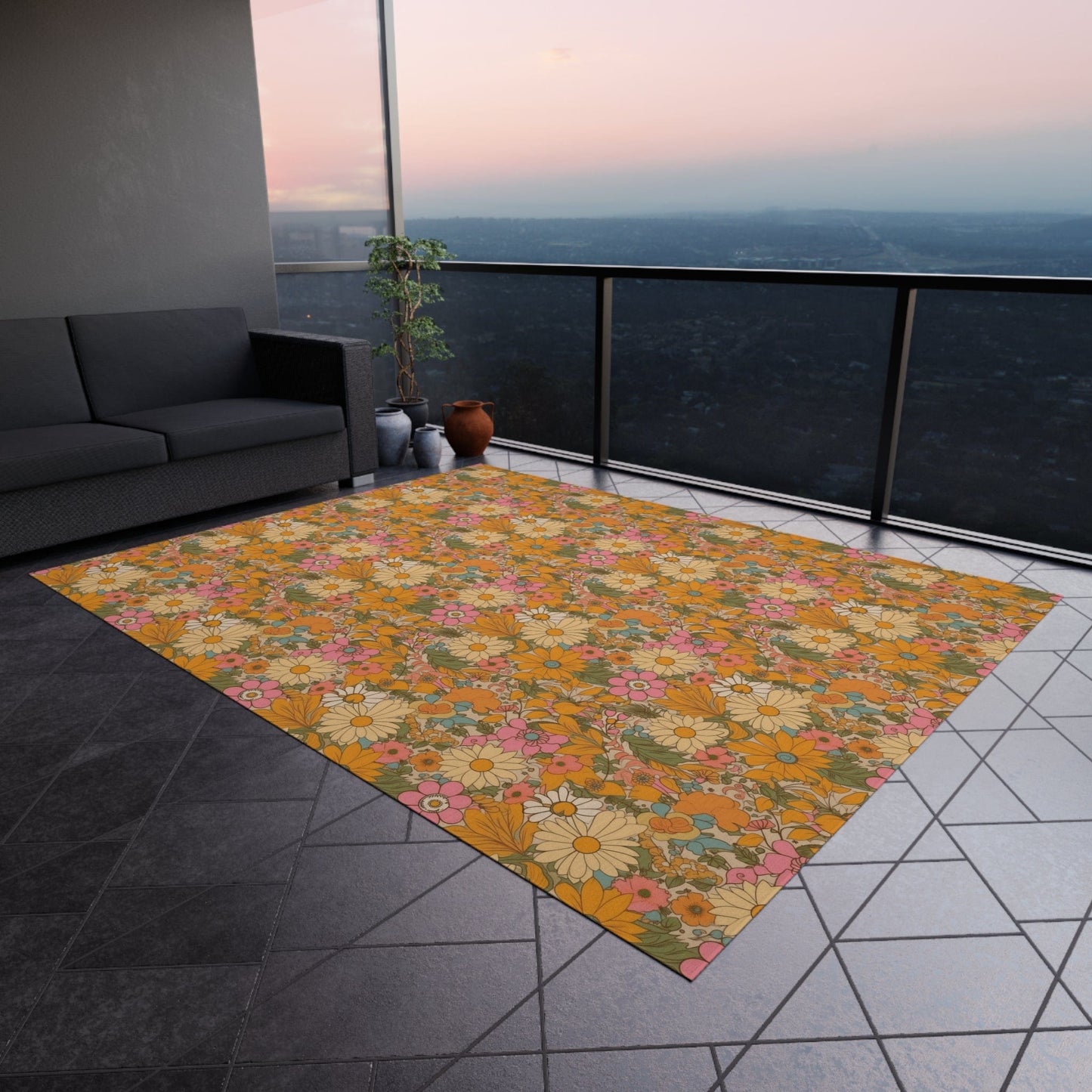 Floral Hippie Rug