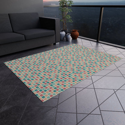 Colorful Checkered Rug