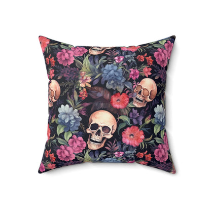 Skulls and Roses Pillow