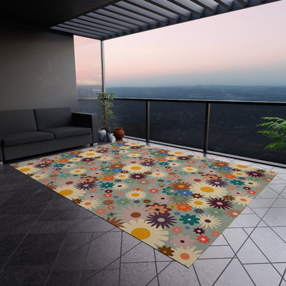 Hippie Daisy Floral Rug