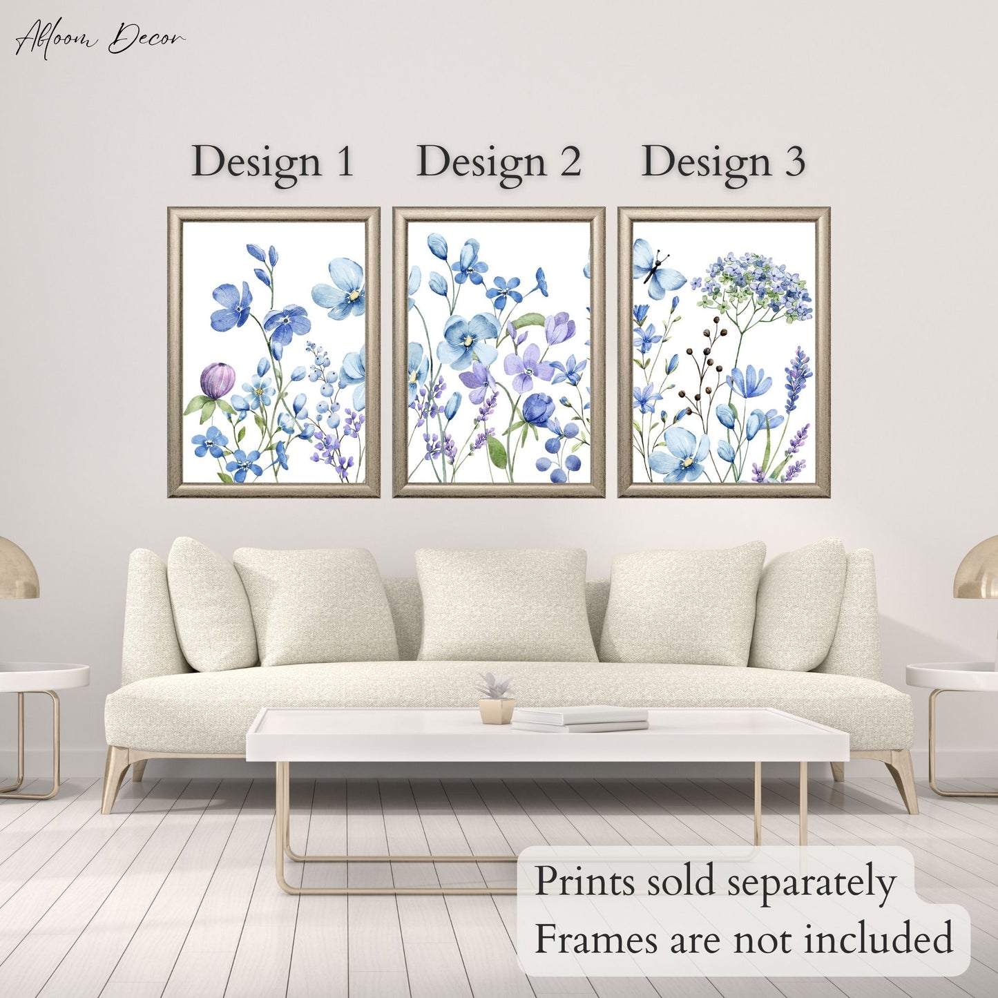 Blue Flower Wall Art