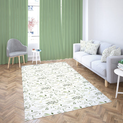 Green Wildflower Rug