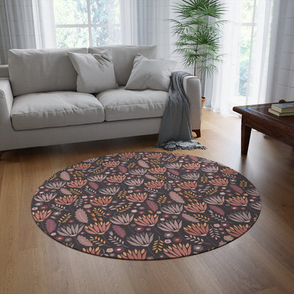 Purple Floral Rug