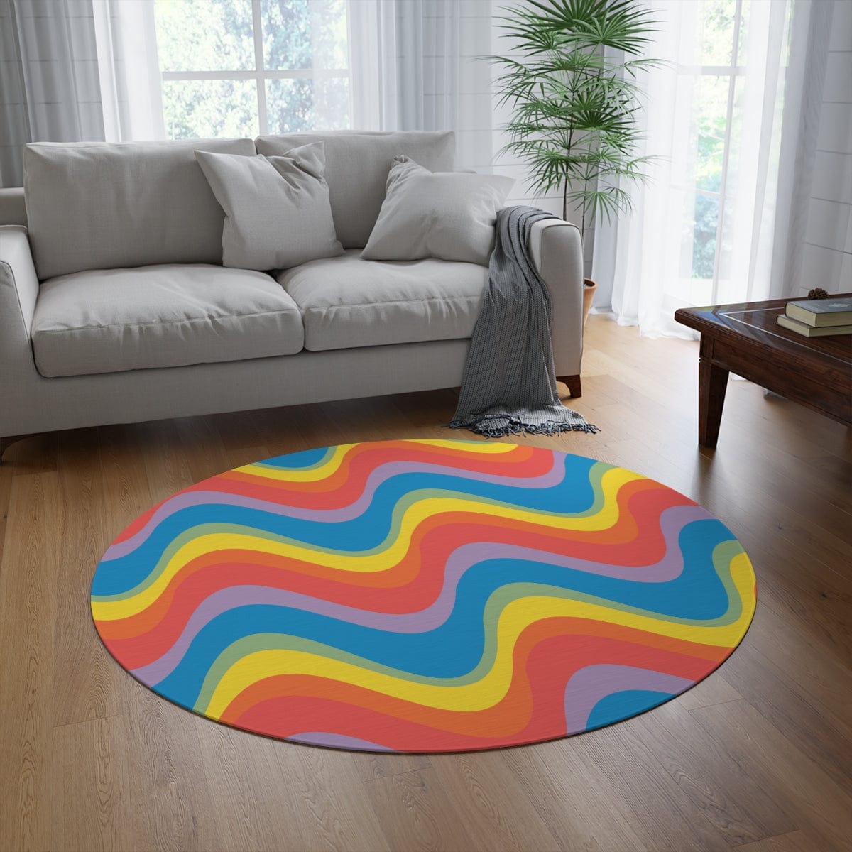 Retro Rainbow Rug