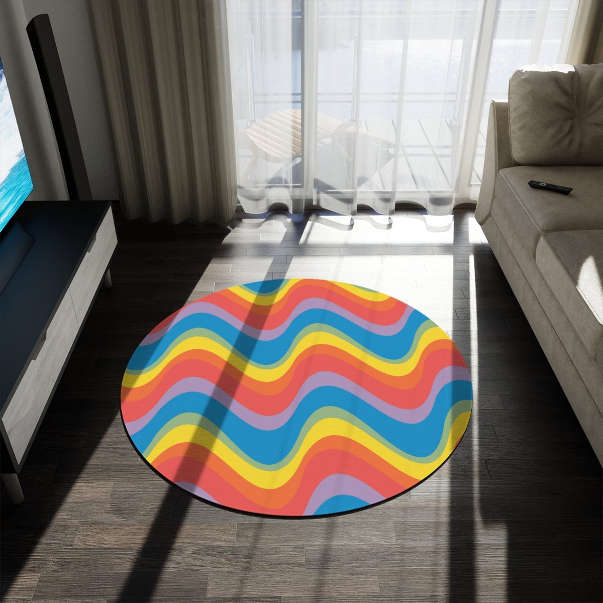 Retro Rainbow Rug