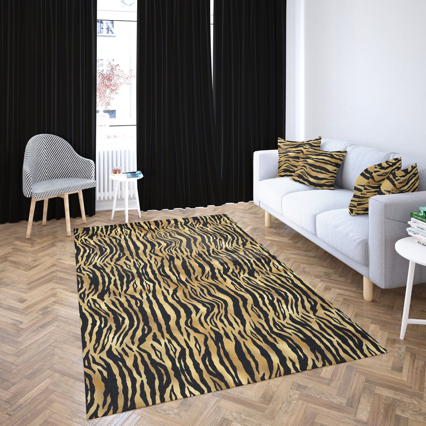 Tiger Print Rug