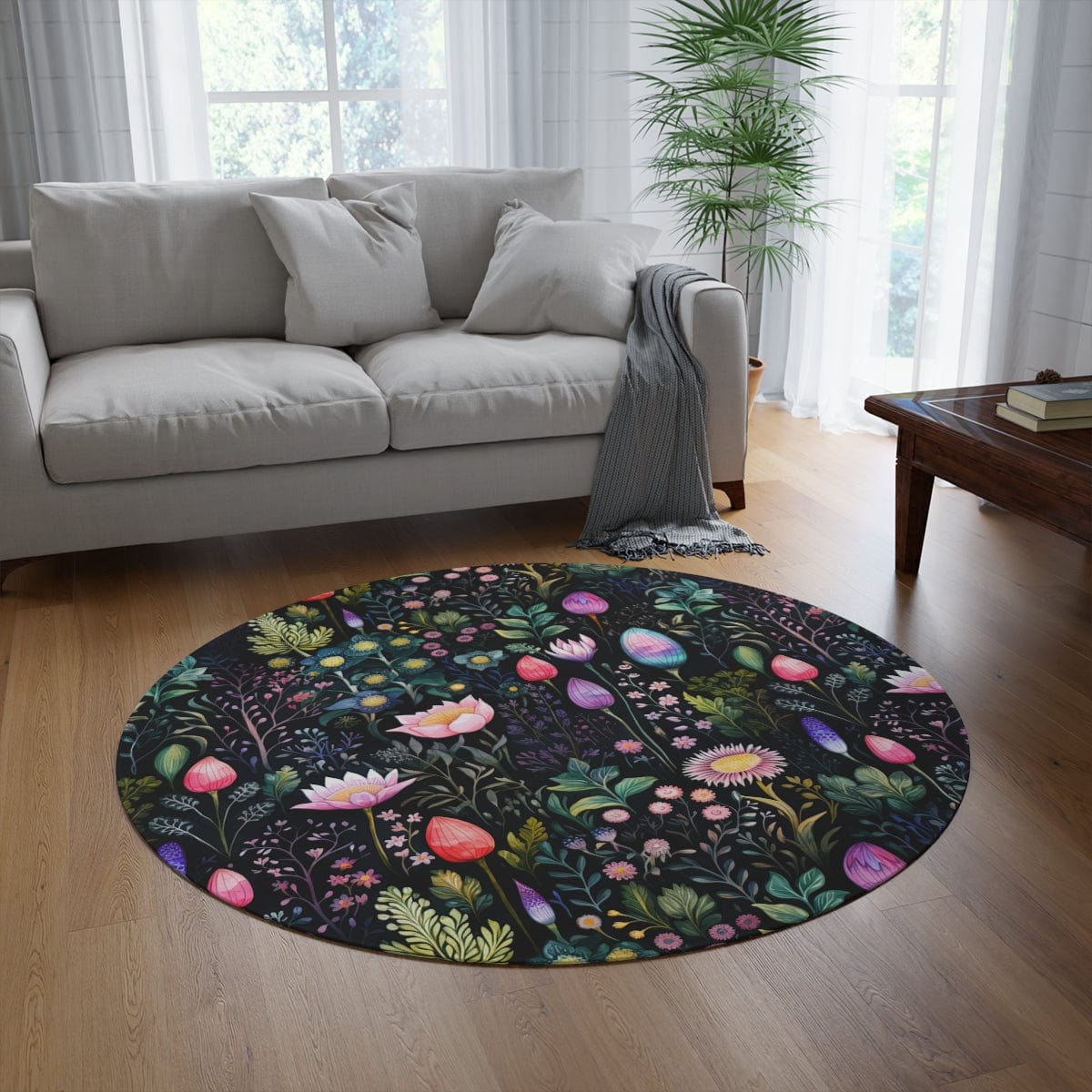 Abstract Wildflower Rug