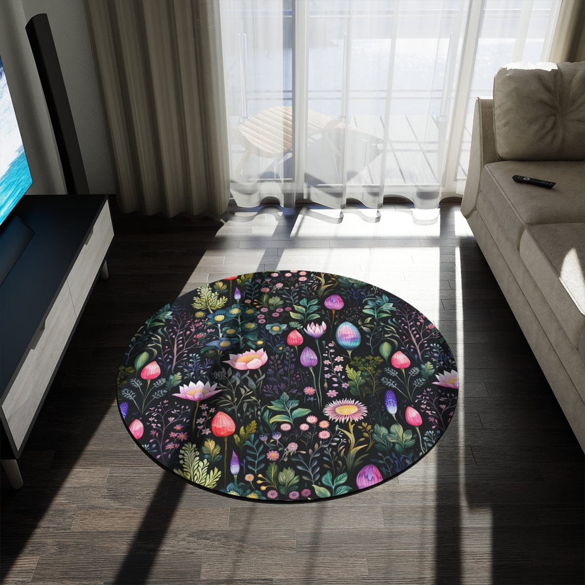 Abstract Wildflower Rug