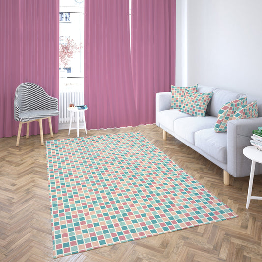 Colorful Checkered Rug