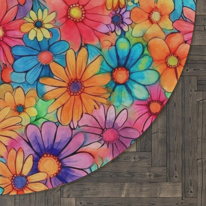 Colorful Flower Rug