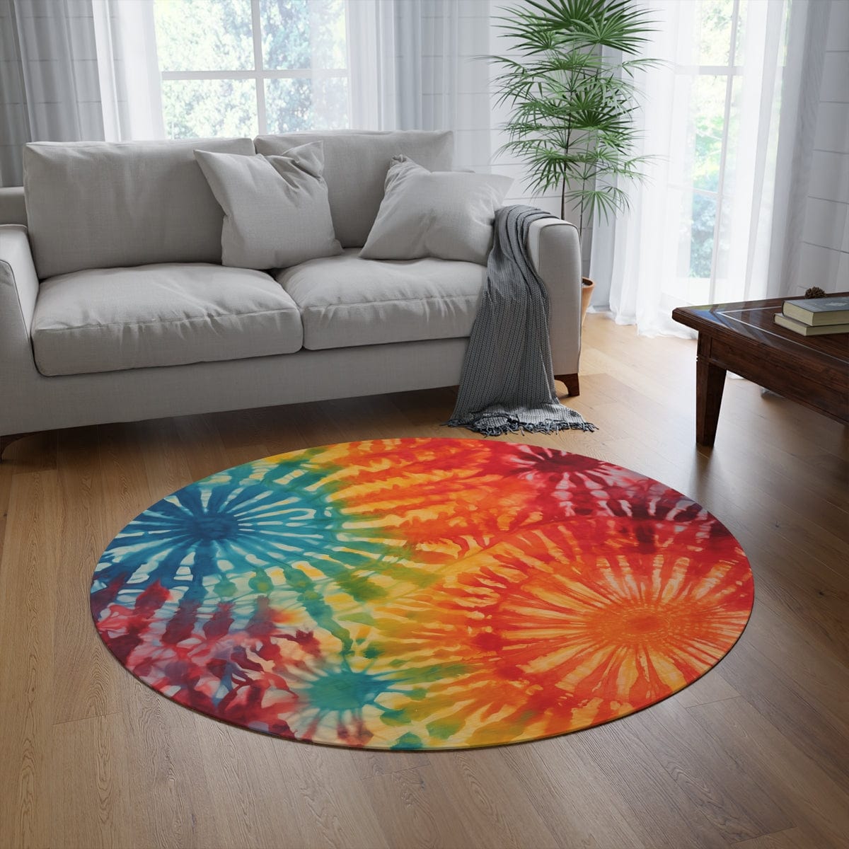 Colorful Tie Dye Rug