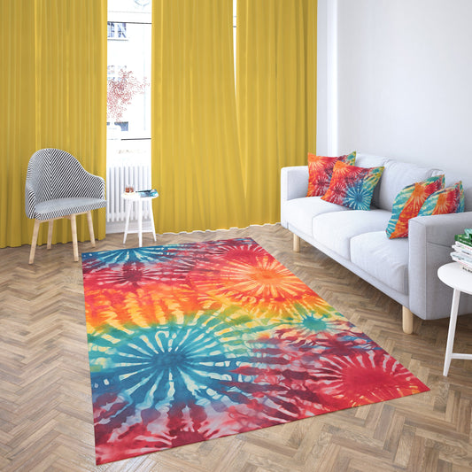 Colorful Tie Dye Rug