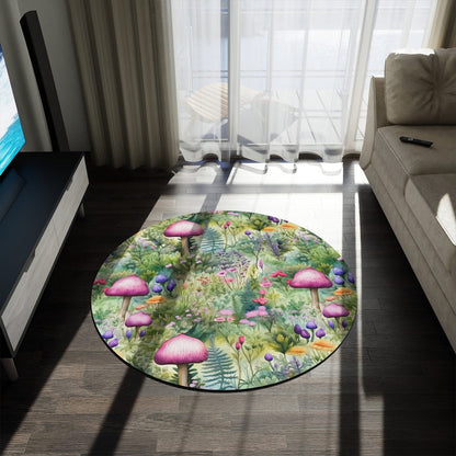 Cute Cottagecore Mushroom Rug