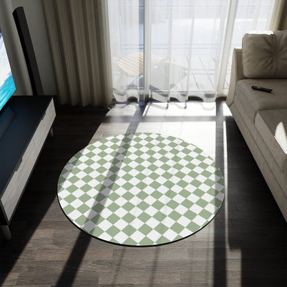 Green Checkered Rug