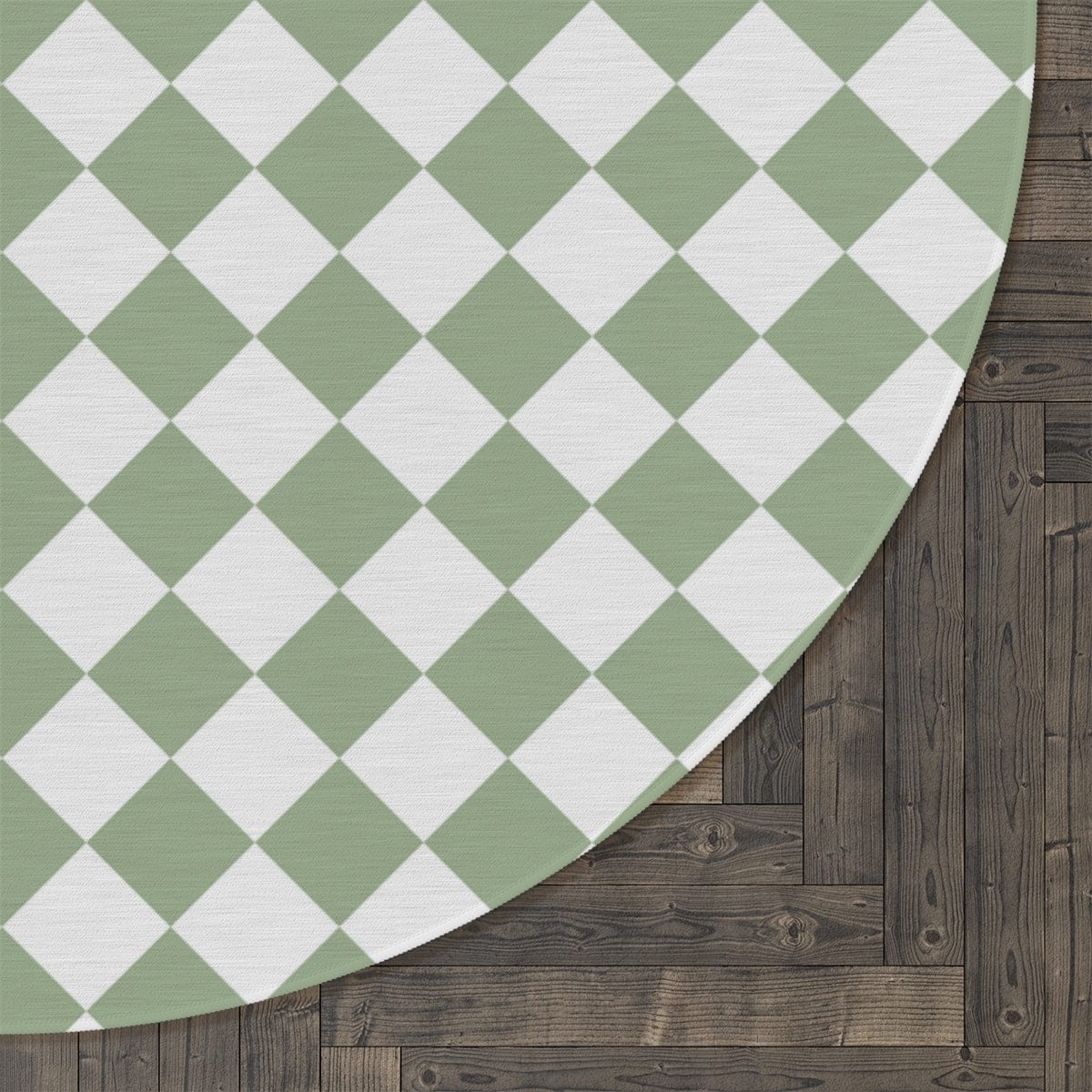 Green Checkered Rug