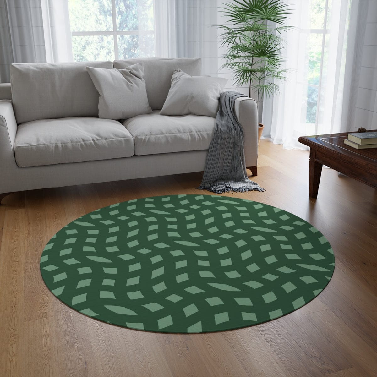 Green Retro Rug