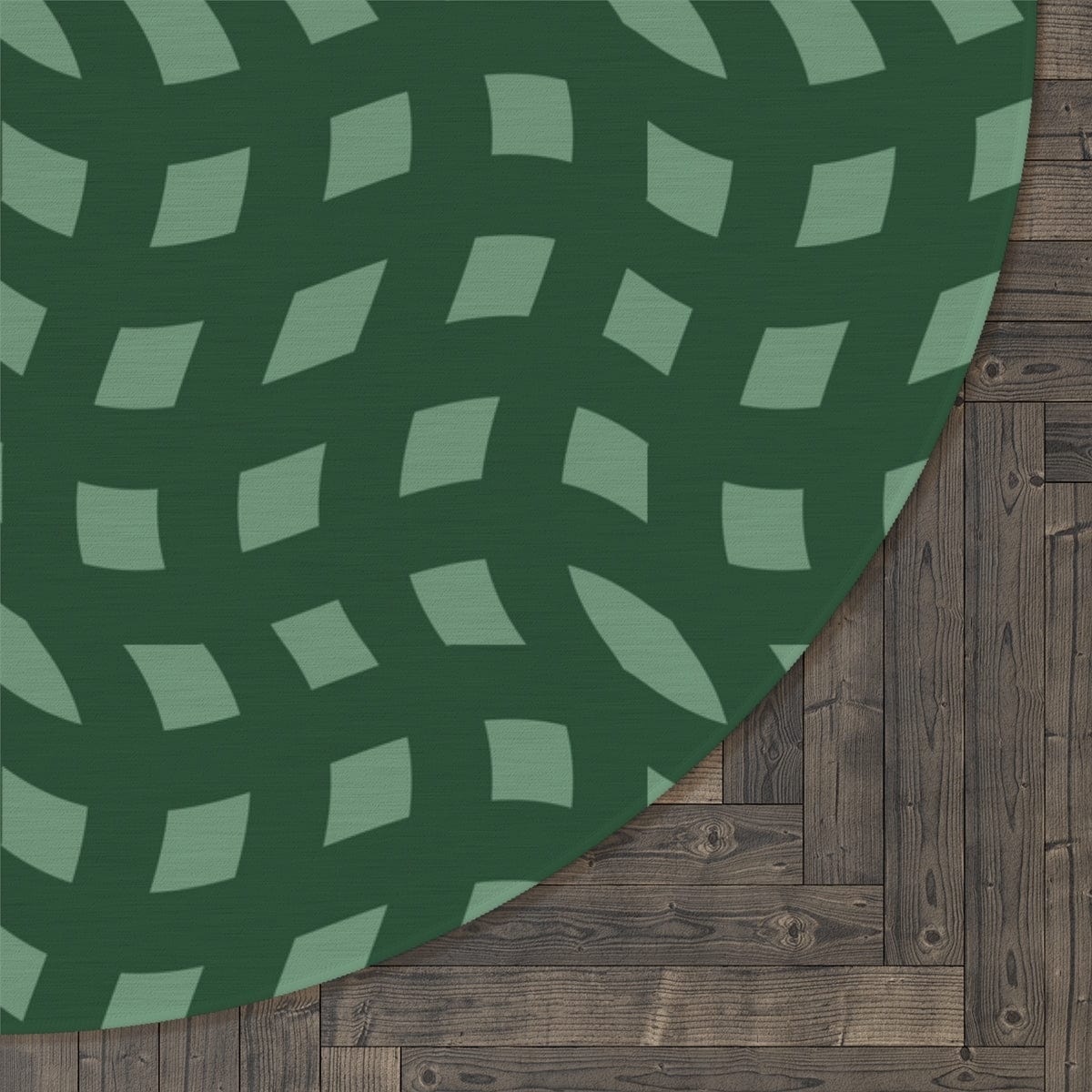 Green Retro Rug