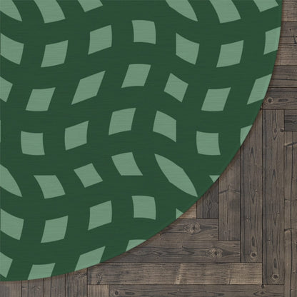 Green Retro Rug