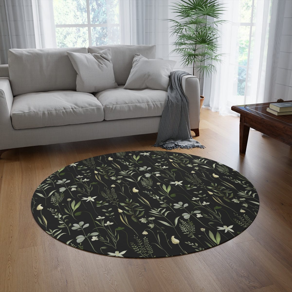 Dark Wildflower Rug