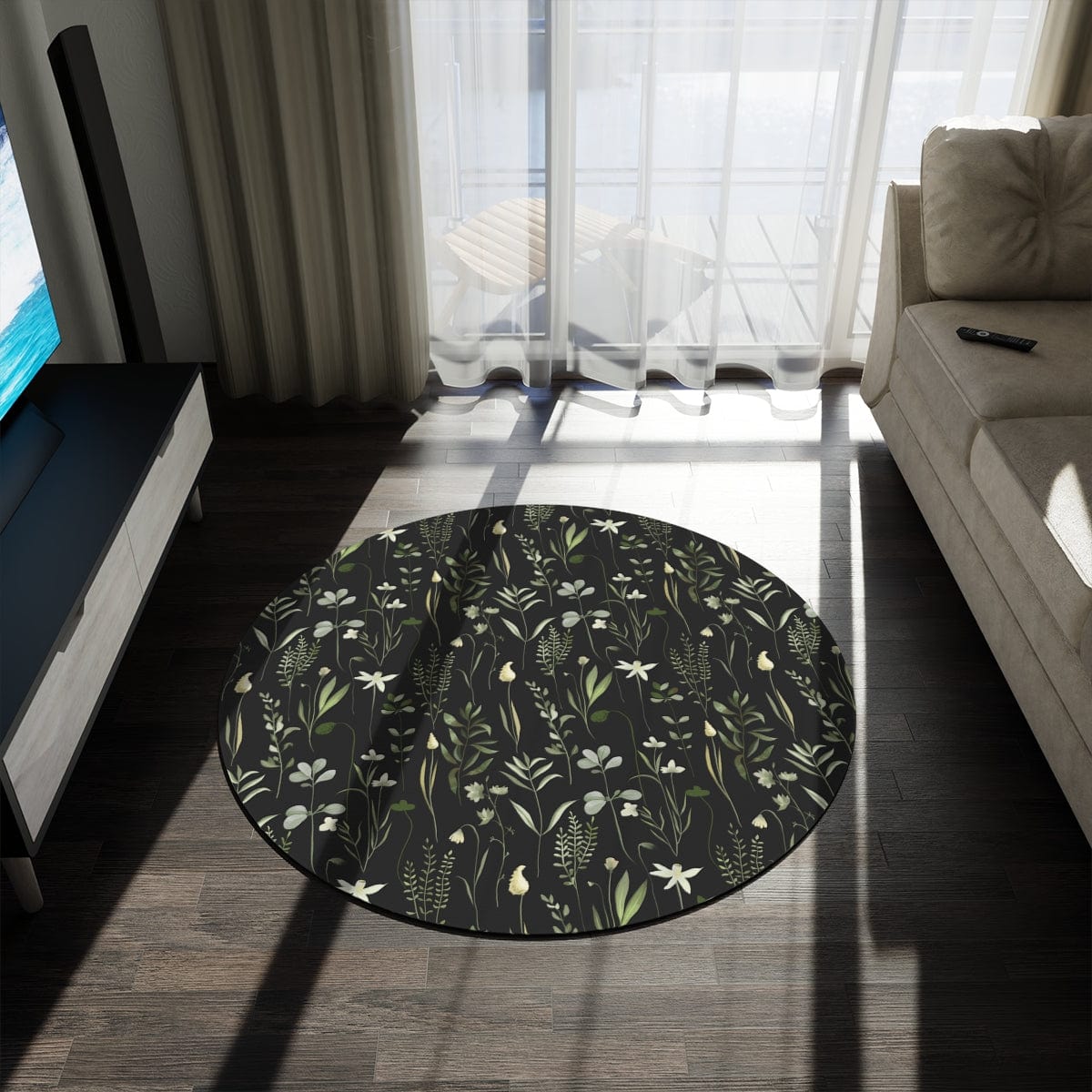 Dark Wildflower Rug