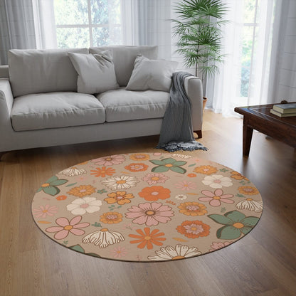 Groovy 70s Floral Rug