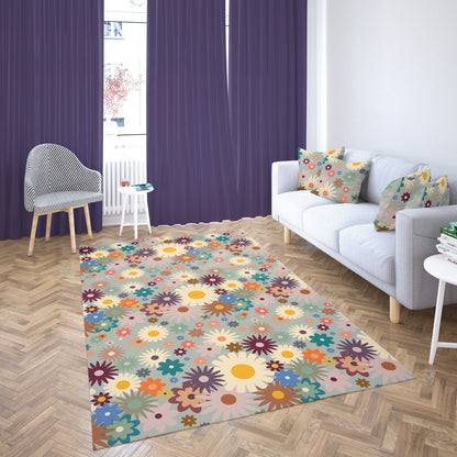 Hippie Daisy Floral Rug