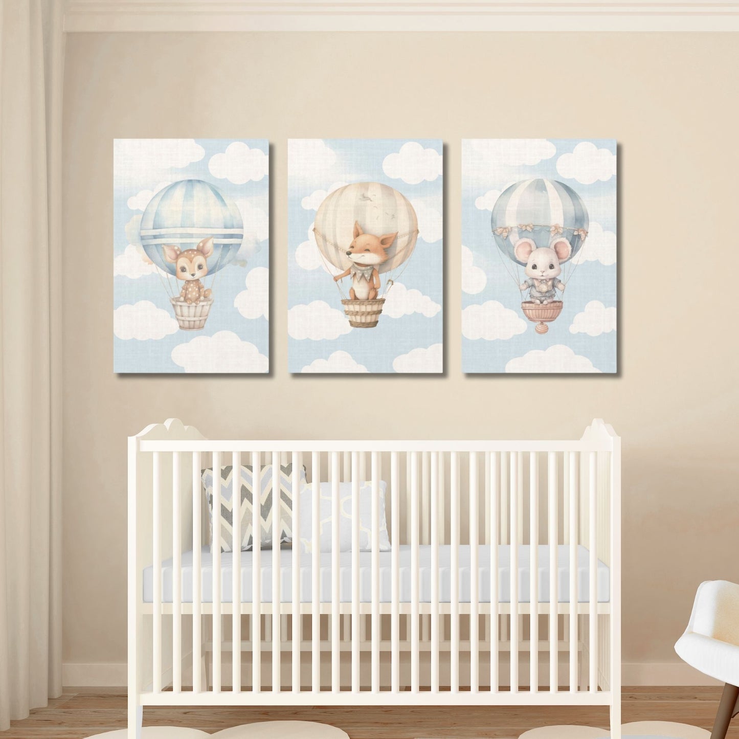 Hot Air Balloon Nursery Wall Art