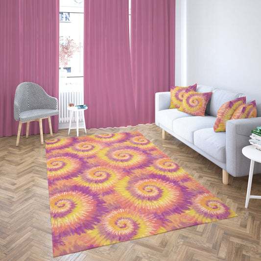 Coral Tie Dye Rug