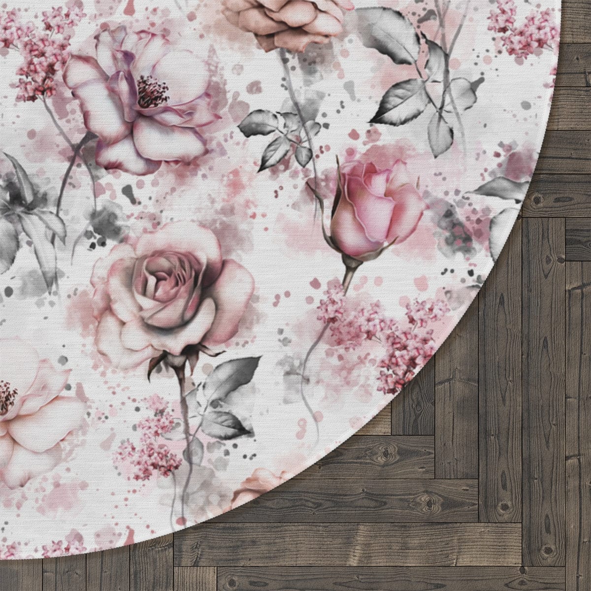 Pink Flower Rug