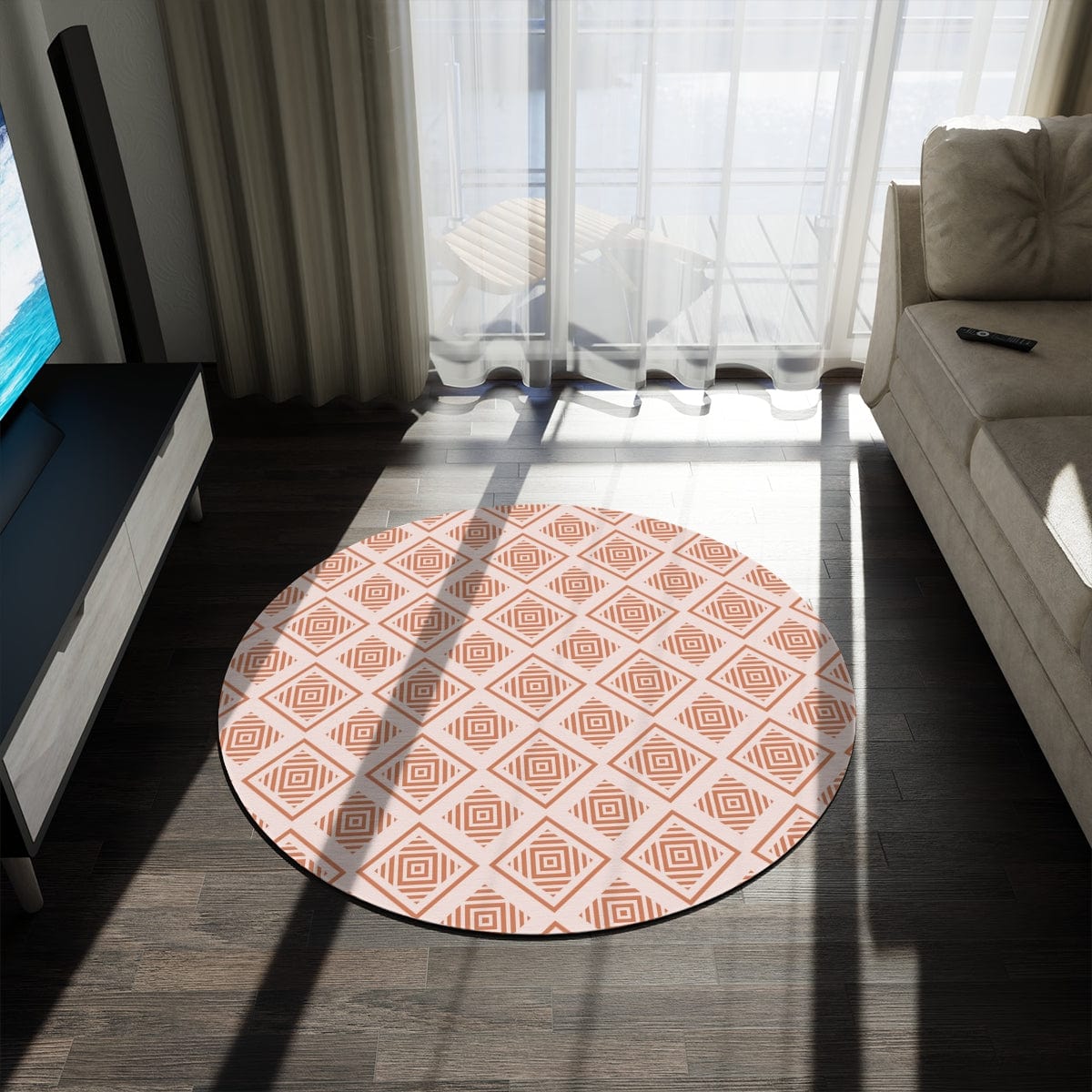 Unique Geometric Rug