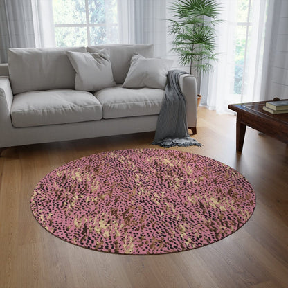 Pink Leopard Rug