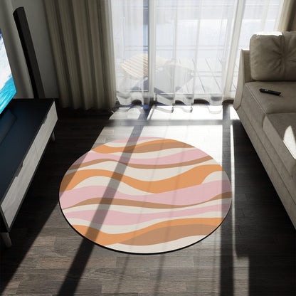 Pink Wavy Rug