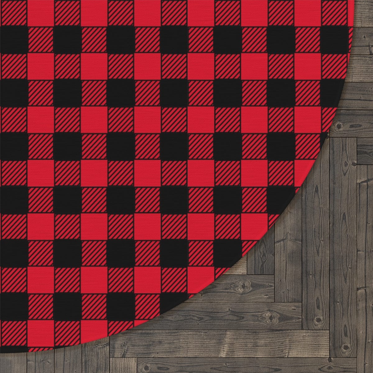 Red Plaid Rug