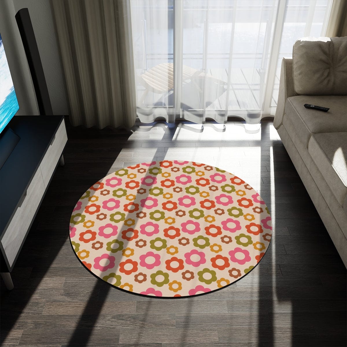 Retro Flower Rug