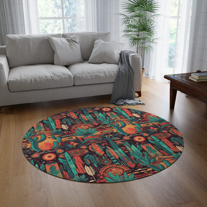 Southwestern Cactus Rug