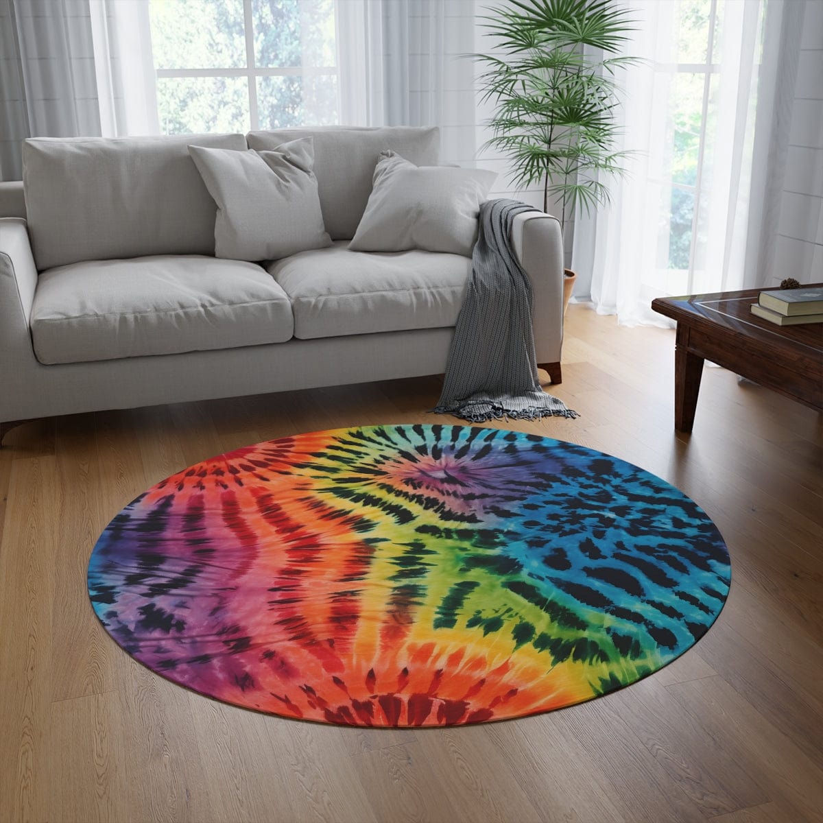 Tie Dye Tiger Rug