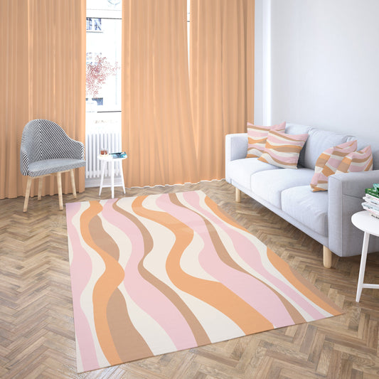 Pink Wavy Rug