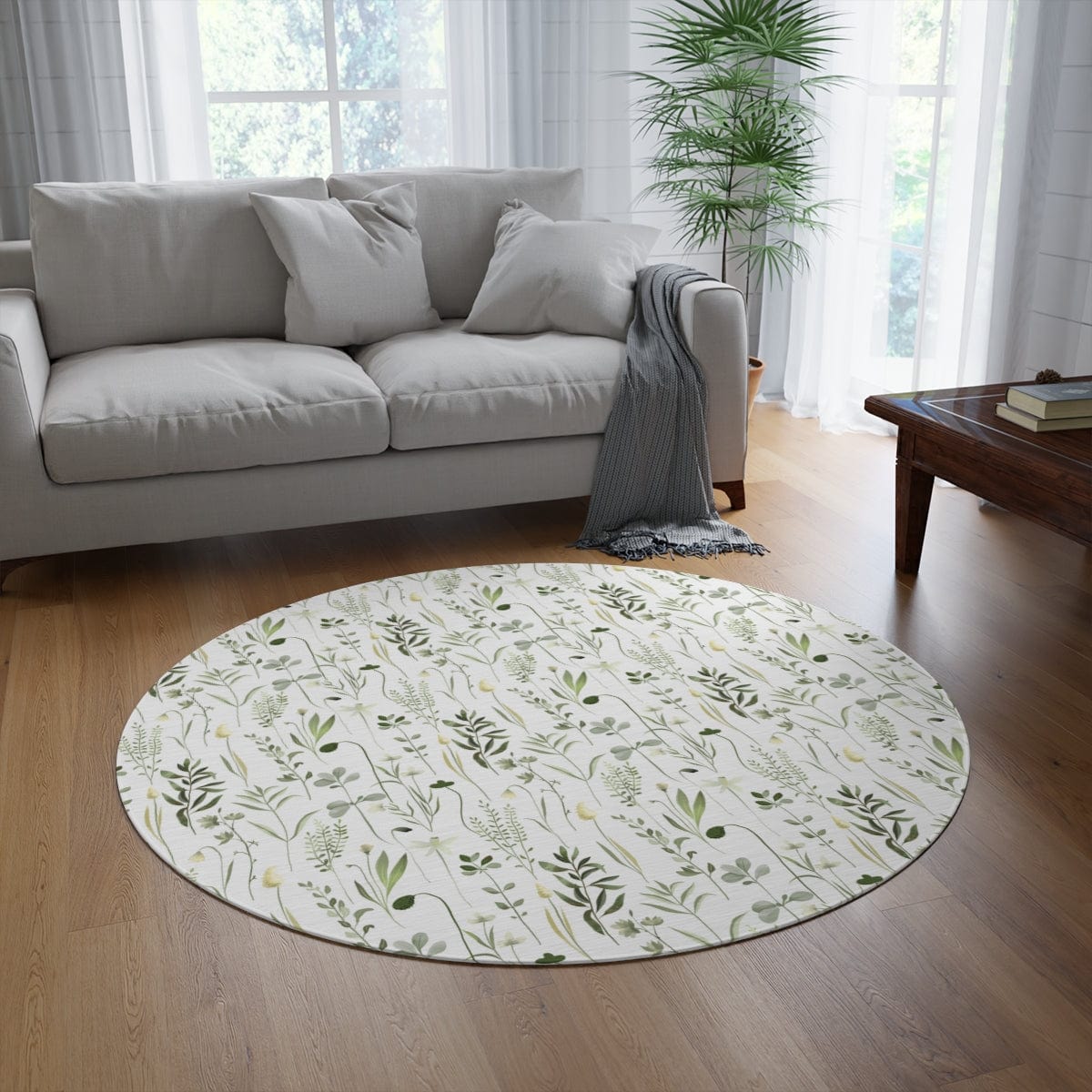 Green Wildflower Rug